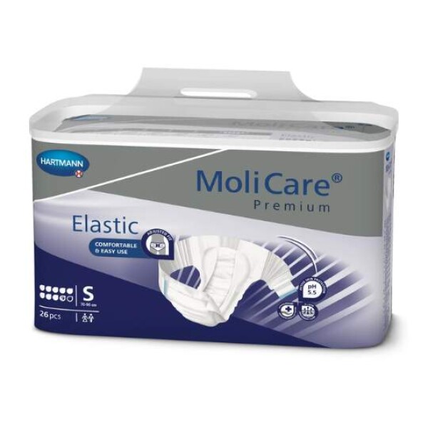 MOLICARE Premium elastic 9 kvapiek S plienkové nohavičky zalepovacie 26 ks