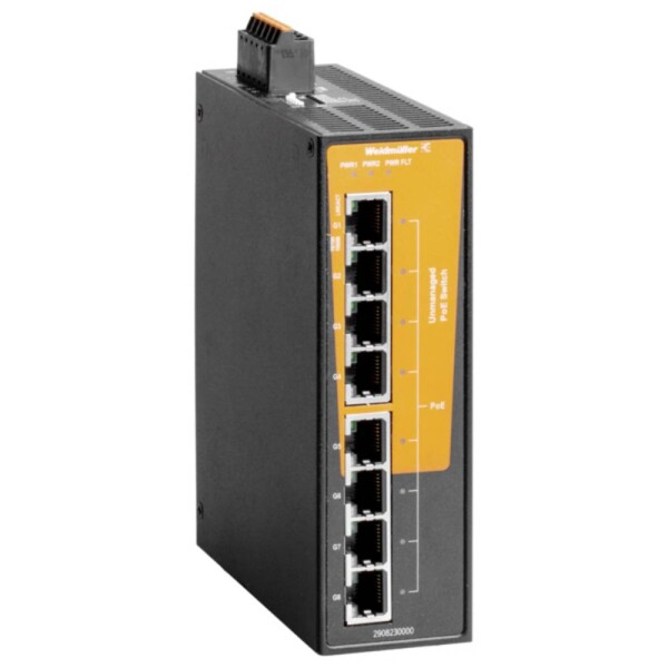 Weidmüller IE-SW-BLB-08-8GTPOE sieťový switch 10 / 100 / 1000 MBit/s; 2908230000