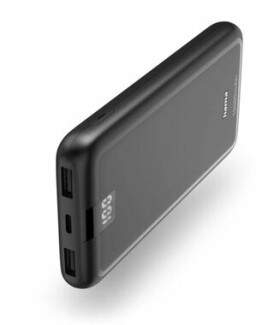 HAMA Performance 10 čierna / Powerbanka / 10000 mAh / 1x USB-C / 2x USB-A / 5V / 3A (201709-H)