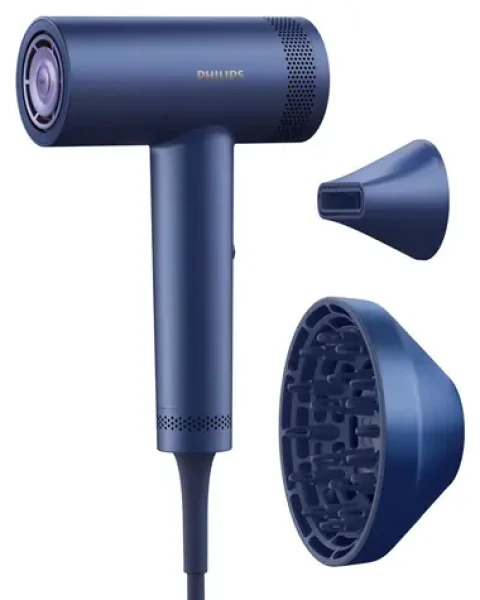 Philips 8000 series BHD839/10 modrá / Sušič vlasov / 1400W / iónová funkcia / 3 rýchlosti / 7 teplôt (BHD839/10)