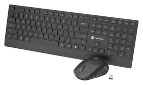 Natec Stingray 2 čierna / Set klávesnice a myši / US / Bezdrôtové / Bluetooth + USB-A / Numerická klávesnica (NZB-2315)