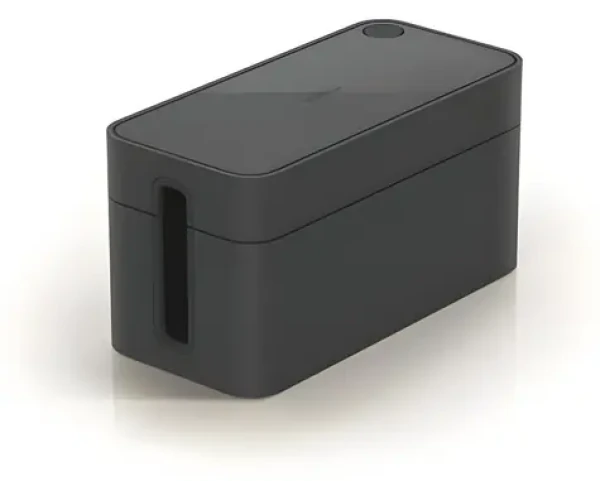 Durable Cavoline BOX S grafitová / Káblový organizér / pre zásuvkovú lištu 3x / 246 x 116 x 128 mm (503537)