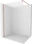 MEXEN/S - Kioto Sprchová zástena WALK-IN 110 x 200, dekor 8 mm, meď kartáčovaná 800-110-101-65-30