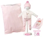 Llorens M635-56 oblečenie pre bábiku bábätko NEW BORN veľkosti 35-36 cm s doplnkami