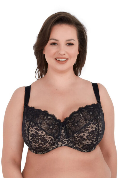 Dámska podprsenka s kosticami BSM534 čierna - Gaia 100E