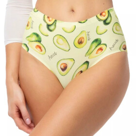 Dámske jednoduché maxi nohavičky Avocado - JULIMEX Zelená XXL