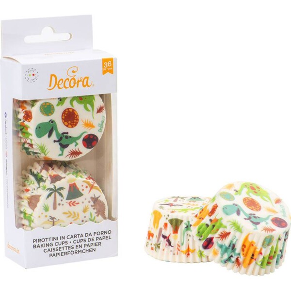 Košíčky na muffiny 36 ks dinosaury - Decora
