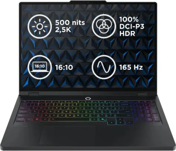 Lenovo Legion Pro 5 16IAX10 čierna / 16" WQXGA / Intel Core Ultra 9 275HX / 32GB / 1TB SSD / RTX 5070 8GB / W11H (83F3003LCK)
