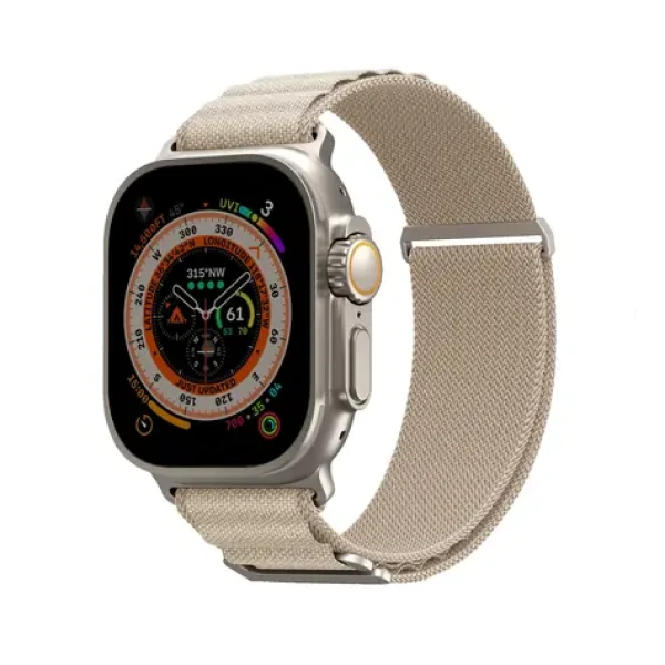 SKINARMA KOBU remienok pre Apple Watch Ultra 49 mm Apple Watch 45/44/42 mm béžová (8886461243048)
