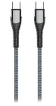 Colorway šedá / Dátový kábel / USB-C - USB-C / 65W (3A) / 2 m (CW-CBPDCC039-GR)