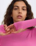 Organic Basics Active Mesh Long Sleeve Tee Pink XS