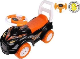 Teddies černo-oranžové plast 66x28cm na baterie se zvukem 31x66x32cm