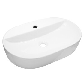 Mereo Umývadlo na dosku bez prepadu, Lota, 610x400x120 mm, keramické UC614012O