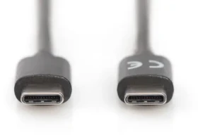 Digitus čierna / USB-C kábel / USB-C - USB-C (M/M) / 3 m / 3 A / USB 2.0 (AK-300138-030-S)