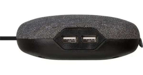 Brennenstuhl estilo antracitová/čierna / Nabíjacia stanica s textilným povrchom / 2x USB-A / 1x zásuvka 230V / 3 m (1150020010)