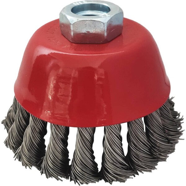 Nerezová drôtená kefa na poháre 0,5 mm, Ø 90 mm KS Tools 340.0027; 340.0027