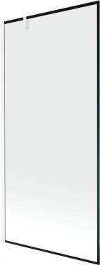 MEXEN/S - Next vaňová zástena FIX 90 x 150, čierna dekor, biela 895-090-000-00-70-20