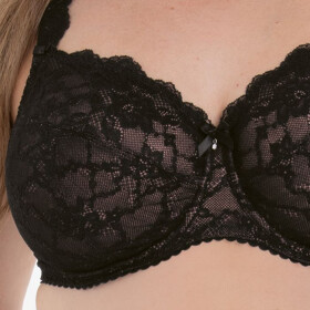 Bobette podprsenka s kosticami Full Cup 5289 čierna - RosaFaia 001 black 90J