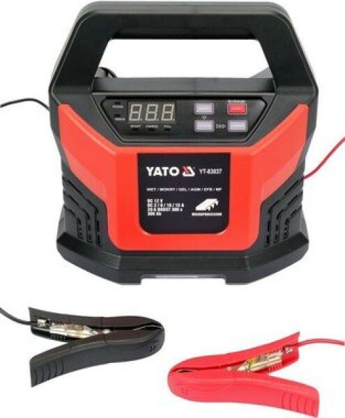 YATO YT-83037 / Nabíjačka batérií / LCD / 12V / 2-20A / až 300 Ah (YT-83037)