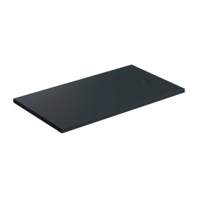 OMNIRES - Sprchová vanička AQUAROCK kompozit, protišmyková, obdĺžniková 80 x 140 cm, čierna láva AQUAROCK80-140BLV