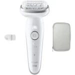 Braun Silk-épil 9 9-000 strieborná / Epilátor / WetDry / 40 pinziet / 2 rýchlosti / 50 min prevádzka (8700216963404)