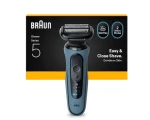 Braun Series 5 52-A1000S modrá / planžetový holiaci strojček / rýchle nabíjanie / Li ION batéria (52-A1000S)