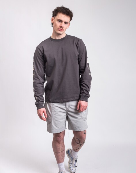 Service Works Bootleg Long Sleeve Tee CHARCOAL S