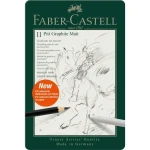 Faber-Castell Pitt Graphite Matt Grafitové ceruzky - plechová krabička 11 ks (115220)