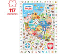 Mamido CzuCzu Pozorovacie puzzle Mapa Poľska 117 dielikov