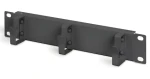 Digitus 10" panel pre správu káblov čierny / Rack príslušenstvo / 1U / 3 káblové krúžky (DN-10-ORG-1U-B)