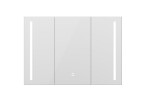 Erga Hana, zrkadlová galérka s LED osvetlením 100x70cm s integrovanou zásuvkou, biela, ERG-V05-HANA-1070-WH