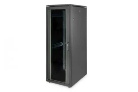 Digitus Unique 32U čierna / Rozvádzač / 19" / 1609x600x800 mm / Nosnosť 800 kg / Sklenené dvere (DN-19 32U-6/8-B-1)