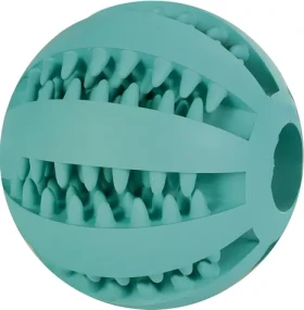 TRIXIE DENTAfun lopta s mätou 5 cm / Hračka pre psa / prírodný kaučuk / dentálna hygiena (TX-3259)
