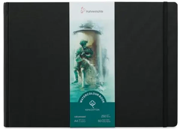 Hahnemühle Skicák Watercolour Book Landscape A4 na šírku/60 strán/250 g (10625355)