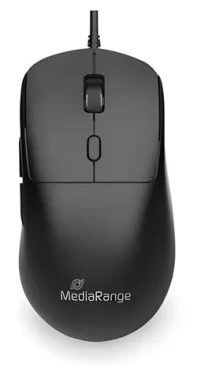 MediaRange myš pre pravákov čierna / Myš / drôtová / optická / USB-C / 800-2400 DPI / 6 tlačidiel (MROS271)