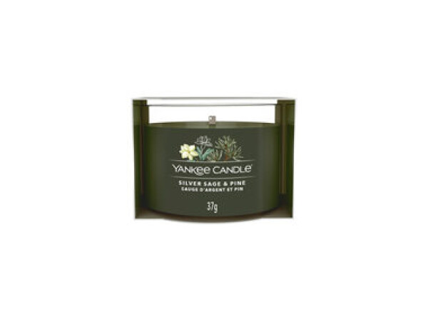 Yankee Candle Silver Sage Pine votívna sviečka plnená v skle 37g / doba horenia: až 10h (5038581125756)