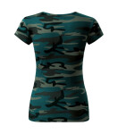 Camo Pure Tričko maskáčové petrol S