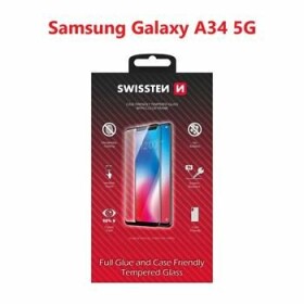 Swissten FULL GLUE COLOR FRAME CASE FRIENDLY ochranné sklo pre Samsung Galaxy A14 5G čierna (54501835)