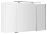 SAPHO - LUCIE galérka s LED osvetlením, 126x70x17cm, biela LU125-0030