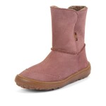 Dievčenské zimné barefoot topánky TEX SUEDE Dark Pink G3160250 - 38