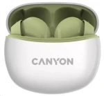 Canyon TWS-5 olivové / slúchadlá s mikrofónom / BT 5.3 / puzdro 500mAh (CNS-TWS5GR)