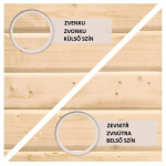 Hybridný domček Karibu Jupiter 2A, š. 2,09 m x d. 2,13 m (natur / antracit)