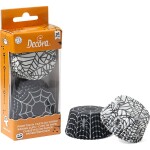 Muffinové košíčky Halloween pavučiny 36 ks 5x3 cm - Decora