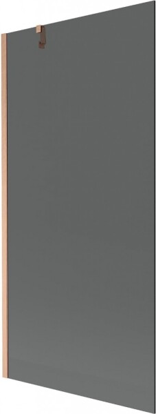 MEXEN/S - Next vaňová zástena FIX 90 x 150, grafit, meď kartáčovaná 895-090-000-00-40-65