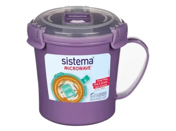 Sistema Microwave Soup mug Hrnček na polievku 656 ml fialová (8592001420458)