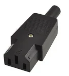 MicroConnect IEC sieťová zástrčka C13 čierna (C13PLUG)
