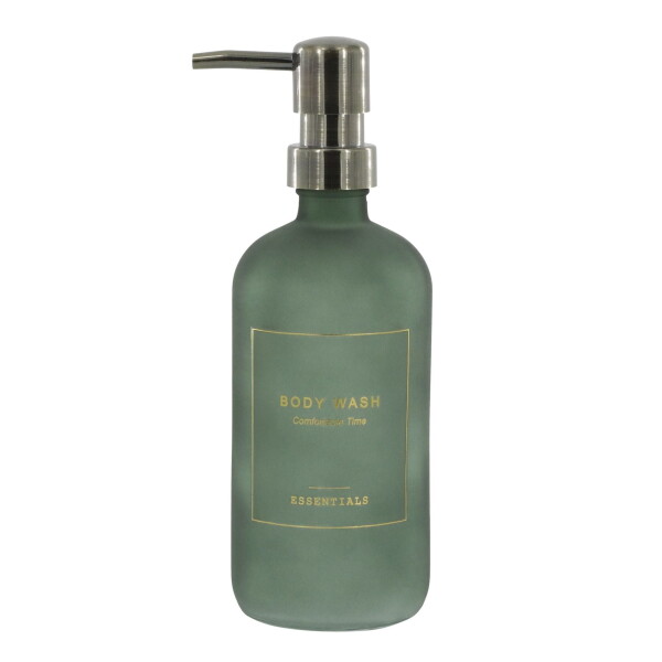 Chic Antique Sklenený dávkovač na sprchový gel Moss 500 ml