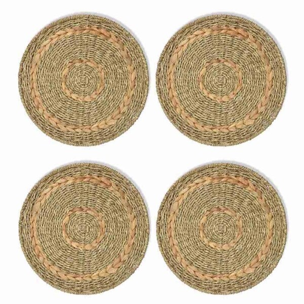Garden Trading Okrúhle prestieranie Bayford Seagrass – set 4 ks