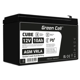 Green Cell bezpečnostná bezúdržbová batéria AGM VRLA 12V 10Ah / pre UPS jednotky (AGM50)