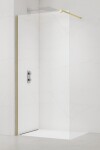 Sprchová zástena Walk-in 130 cm SAT mosadz SATBWI130PRMO SATBWI130PRMO